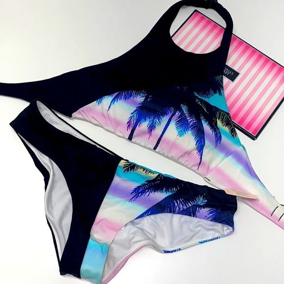 🔥VICTORIA SECRET SWIMSUIT 2 pc xsmall removable padded //medium New #8 - Picture 1 of 8